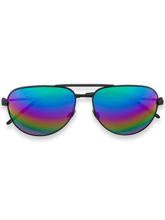 радужные солнцезащитные очки "авиаторы"  Saint Laurent Eyewear