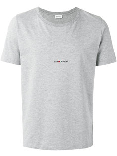 футболка с принтом-логотипом Saint Laurent