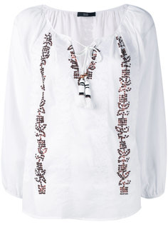 блузка с вышивкой пайетками  Steffen Schraut