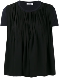 футболка с драпировкой  Jil Sander
