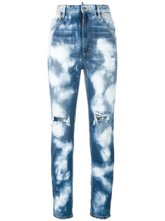 джинсы с рваными деталями Dsquared2
