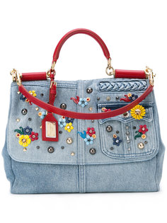 джинсовая сумка с откидным клапаном Dolce & Gabbana
