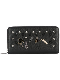 удлиненный кошелек со значками и заклепками Dolce & Gabbana