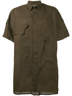 рубашка с асимметричными карманами Yohji Yamamoto