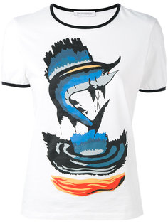 футболка с принтом рыбы JW Anderson