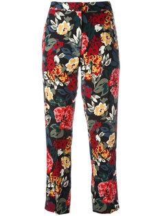 брюки с цветочным принтом Sonia Rykiel