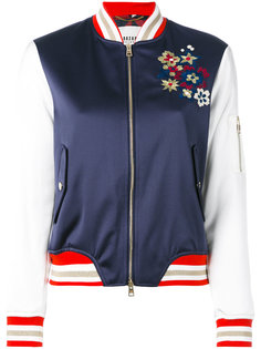 куртка-бомбер с цветочной вышивкой Bazar Deluxe