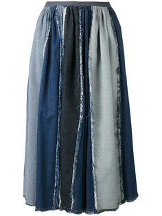юбка со складками и контрастным дизайном Antonio Marras