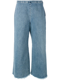 укороченные джинсы с необработанными краями Simon Miller