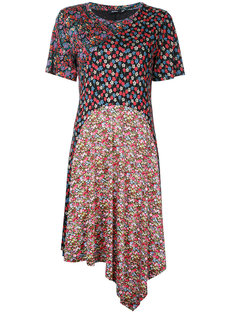 асимметричное платье с цветочным узором Goen.J