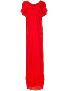 длинное платье с драпировкой Paule Ka