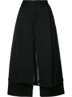 двухслойные широкие брюки  Comme Des Garçons Noir Kei Ninomiya