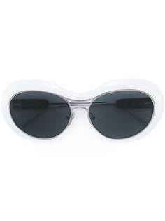 солнцезащитные очки с массивной круглой оправой Sacai