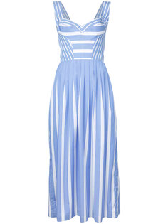 приталенное платье в полоску Ermanno Scervino