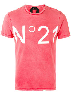 футболка с принтом-логотипом Nº21