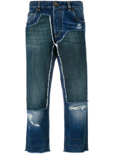 укороченные джинсы с нашивками Dolce & Gabbana
