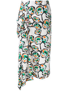 драпированная юбка с узором Marni
