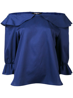 блузка с оборками и открытыми плечами Paule Ka