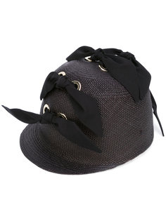 шляпа декорированная бантами Federica Moretti