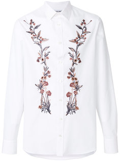 рубашка с вышитыми цветами Alexander McQueen