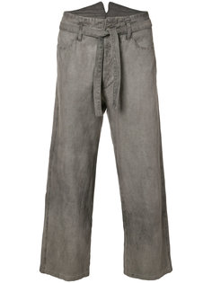 укороченные брюки с поясом Horisaki Design & Handel