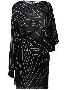 платье с рисунком Saint Laurent