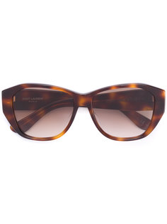 солнцезащитные очки с узором черепашьего панциря Saint Laurent Eyewear