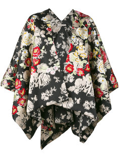 каскадный пиджак с цветочным принтом  Ermanno Gallamini