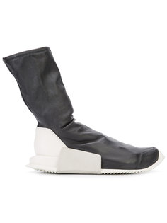 кроссовки с контрастной пяткой Rick Owens