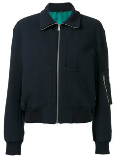куртка-бомбер  с накладными карманами Paul Smith