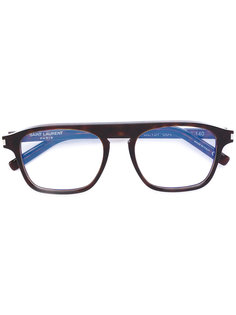 очки в квадратной оправе Saint Laurent Eyewear
