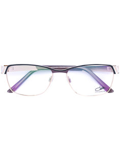 эмалированные очки с прямоугольной оправой  Cazal