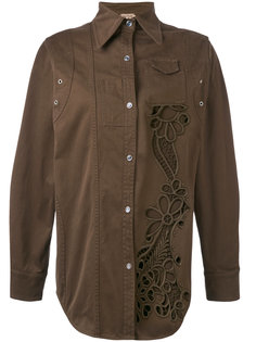 куртка-рубашка с вырезными деталями Nº21