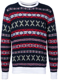 вязаный джемпер с узором Fair Isle COOHEM