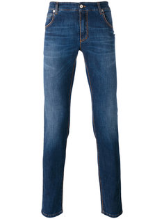джинсы кроя слим с потертой отделкой Ermanno Scervino