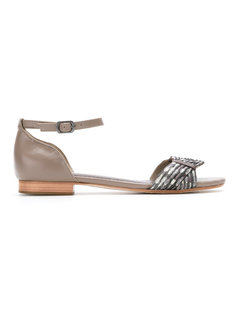 leather sandals Sarah Chofakian