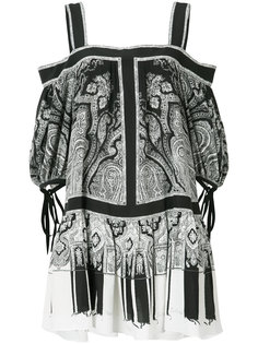 платье с узором пейсли Alexander McQueen
