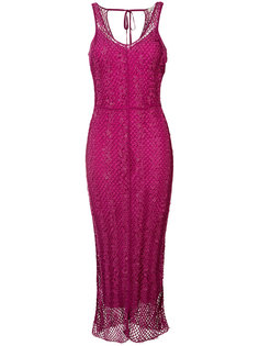 вышитое платье-миди  Nina Ricci