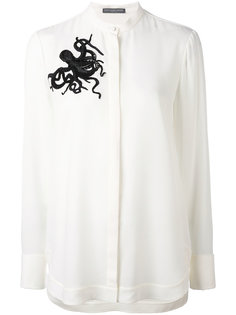 рубашка с отделкой в виде осьминога Alexander McQueen