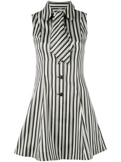 полосатое платье с завязками на горловине McQ Alexander McQueen