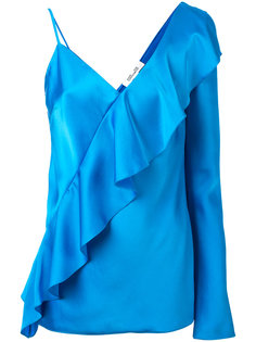 блузка с диагональной оборкой Dvf Diane Von Furstenberg