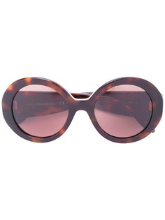 солнцезащитные очки в круглой оправе с заклепками Alexander Mcqueen Eyewear
