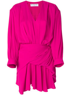 мини-платье с запахом Balenciaga