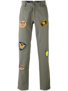 брюки с заплатками в стиле милитари  History Repeats