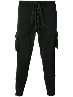 укороченные брюки с эластичным поясом Greg Lauren