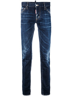 узкие джинсы с выбеленным эффектом Dsquared2
