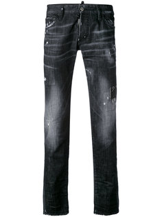 узкие рваные джинсы Dsquared2