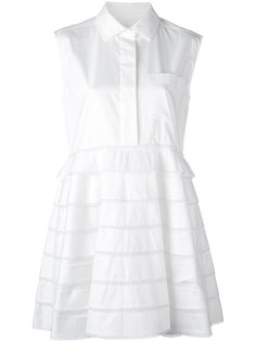 платье-рубашка с оборками Carven