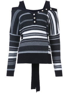 трикотажный свитер в полоску Derek Lam 10 Crosby