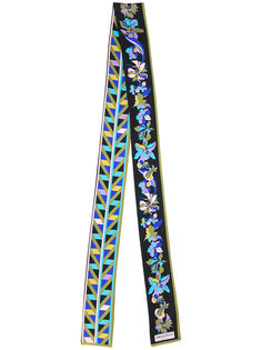 узкий шарф с цветочным рисунком Emilio Pucci